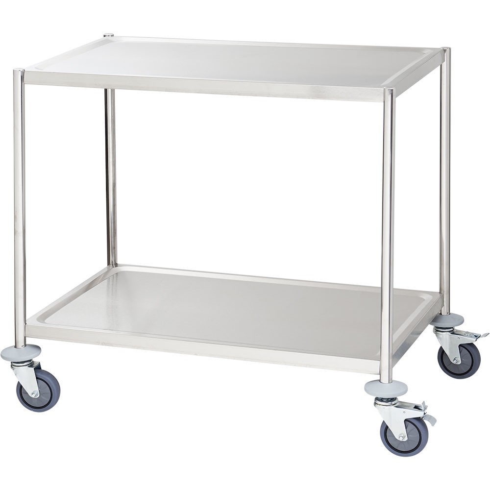 Illustration du produit: Chariot de service Stalgast avec trois étagères de 800x500 mm, sans poignée