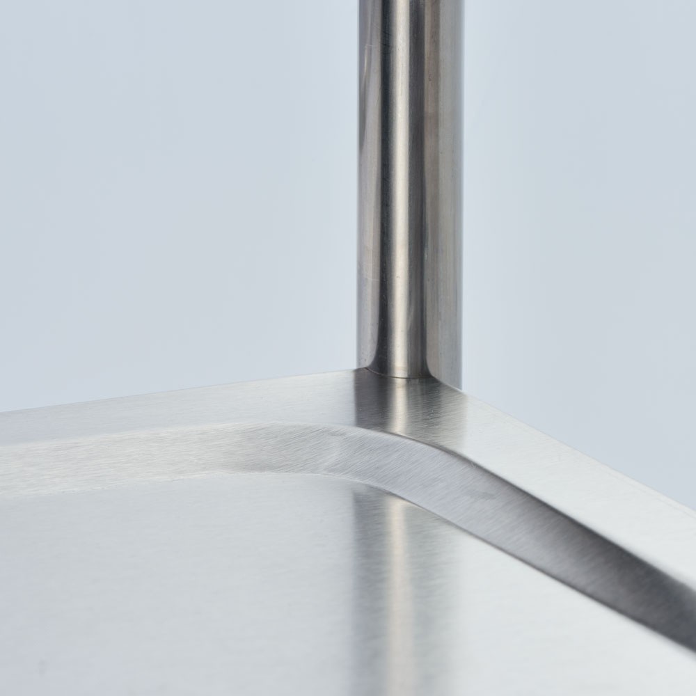 N° de l'image du produit 2 : Chariot de service Stalgast en acier inoxydable, avec deux étagères, 860 x 540 x 940 mm (L x P x H)