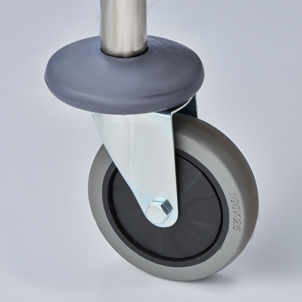 N° de l'image du produit 4 : Chariot de service Stalgast en acier inoxydable, avec deux étagères, 860 x 540 x 940 mm (L x P x H)