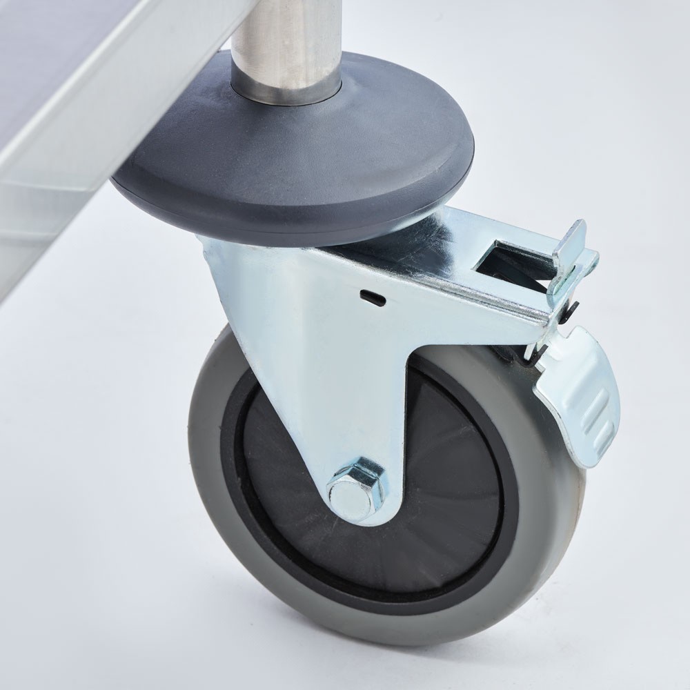 N° de l'image du produit 6 : Chariot de service Stalgast en acier inoxydable, avec trois étagères, 860 x 540 x 920 mm (L x P x H)