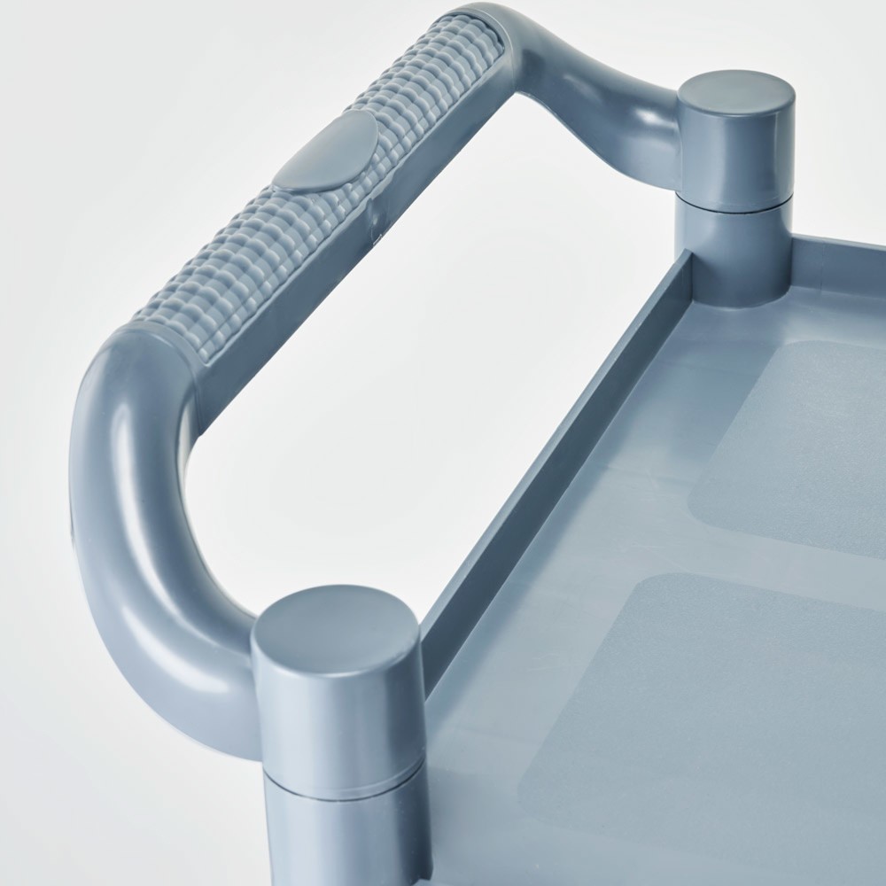N° de l'image du produit 4 : Chariot de service Stalgast en plastique, avec trois étagères, 860 x 425 x 910 mm (L x P x H)