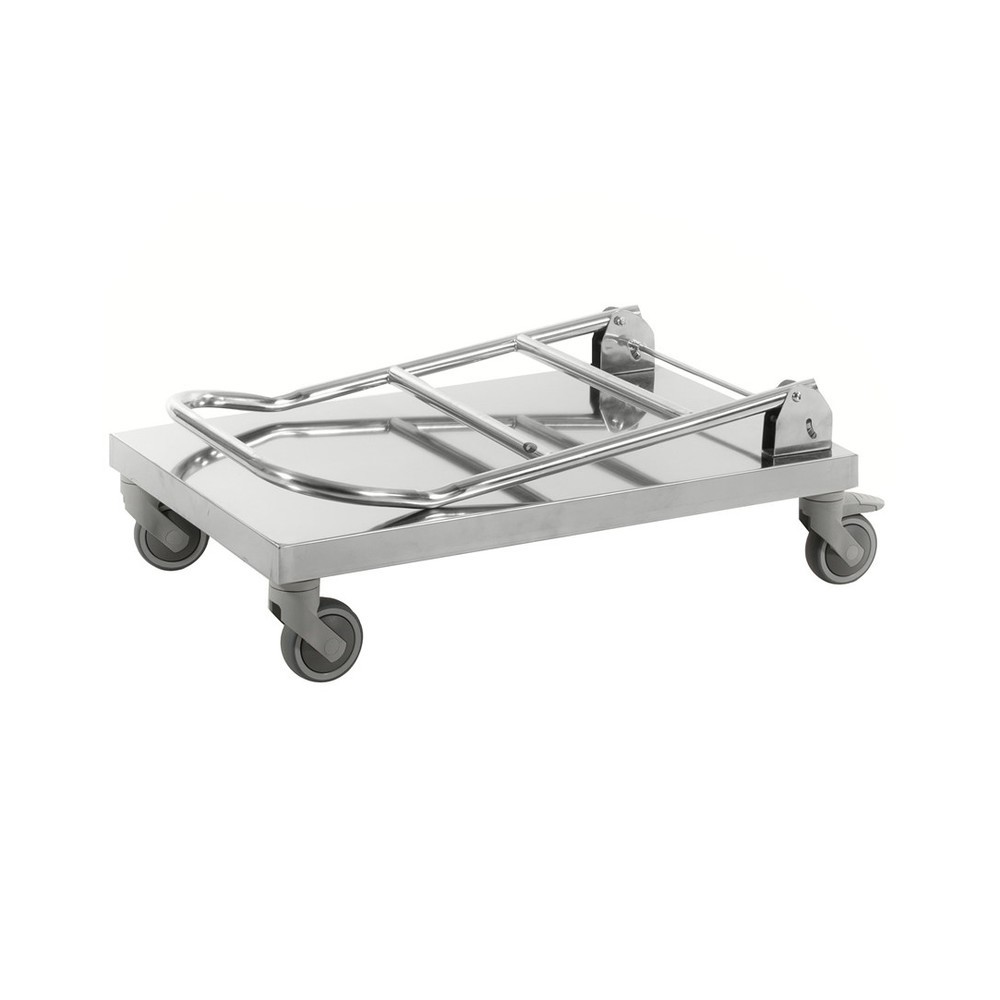 N° de l'image du produit 2 : Chariot de transport entièrement en acier 18/0, surface de chargement l x P 520 x 825 mm