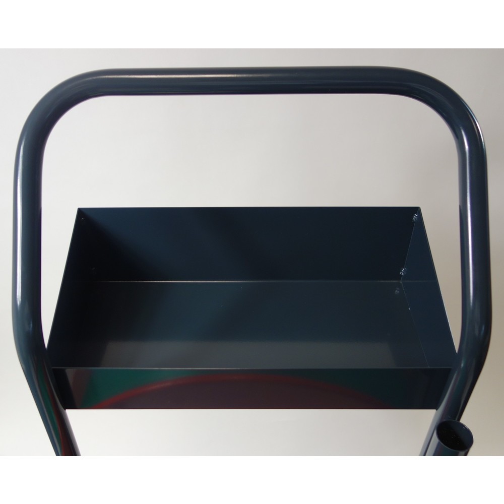 N° de l'image du produit 3 : Chariot dévidoir Premium, système à 4 roues pour galettes de feuillard en PP/PET et en acier, noir-rouge