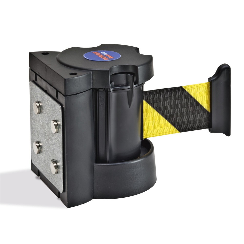 Imagen del producto: Cinta de pared, autotensora, con freno centrífugo, longitud 3 m, negro/amarillo, bandas horizontales