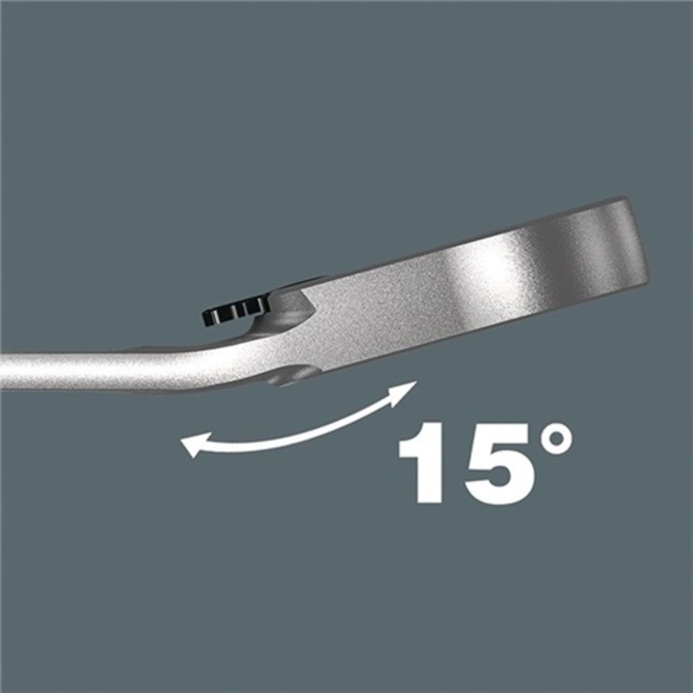 N° de l'image du produit 4 : Clé mixte à cliquet Joker ouv. de clé 10 mm L. 159 mm droit WERA