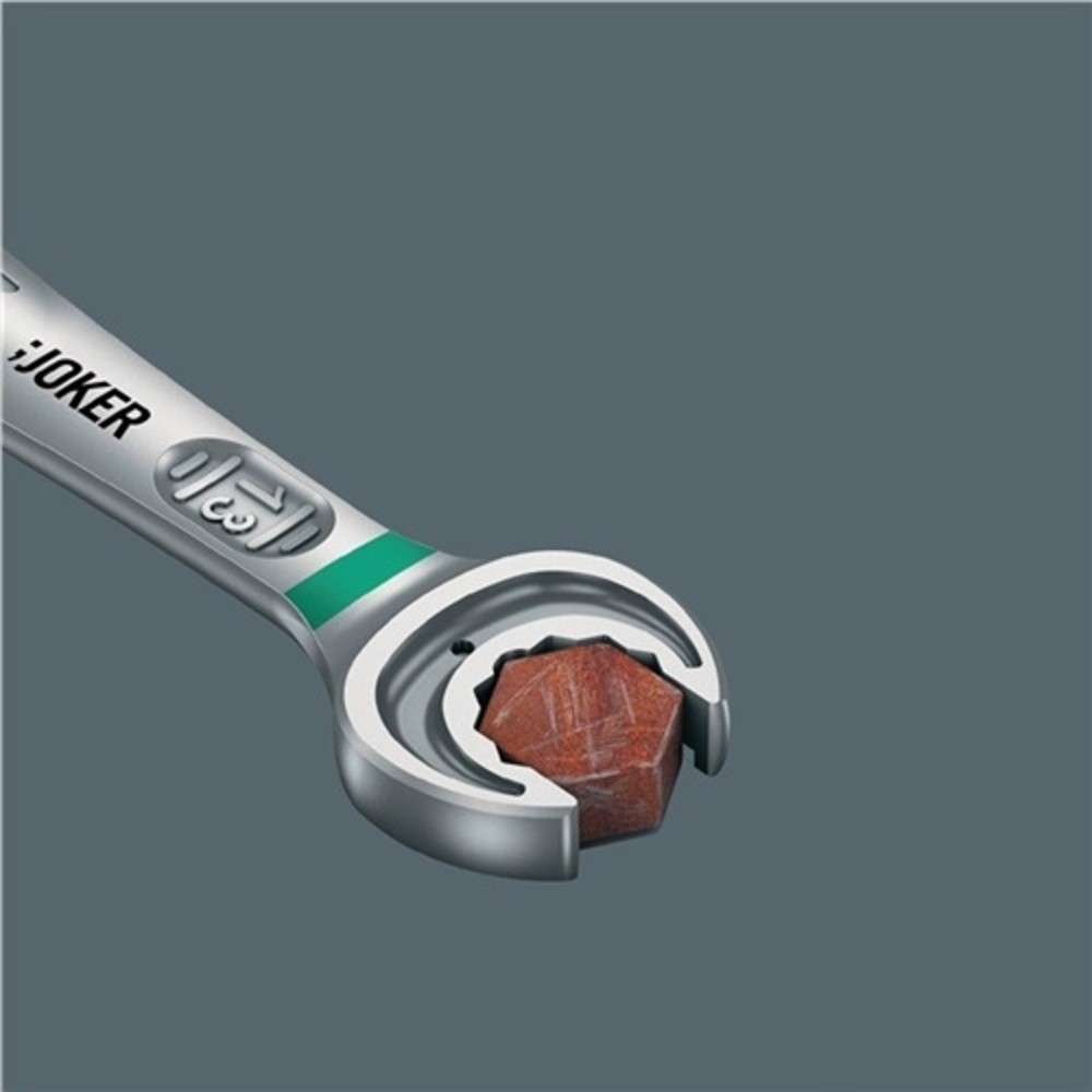 N° de l'image du produit 7 : Clé mixte à cliquet Joker ouv. de clé 10 mm L. 159 mm droit WERA