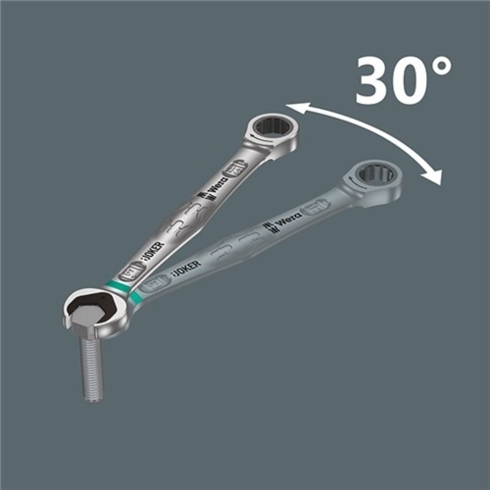 N° de l'image du produit 2 : Clé à fourche 6002 Joker 10 x 13 mm longueur 167 mm chromé WERA