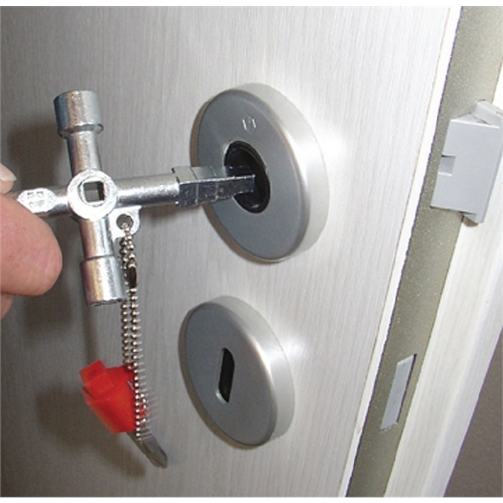 N° de l'image du produit 3 : Clé d'armoire de commande 820 M03 6 fonctions avec adaptateur d’embout