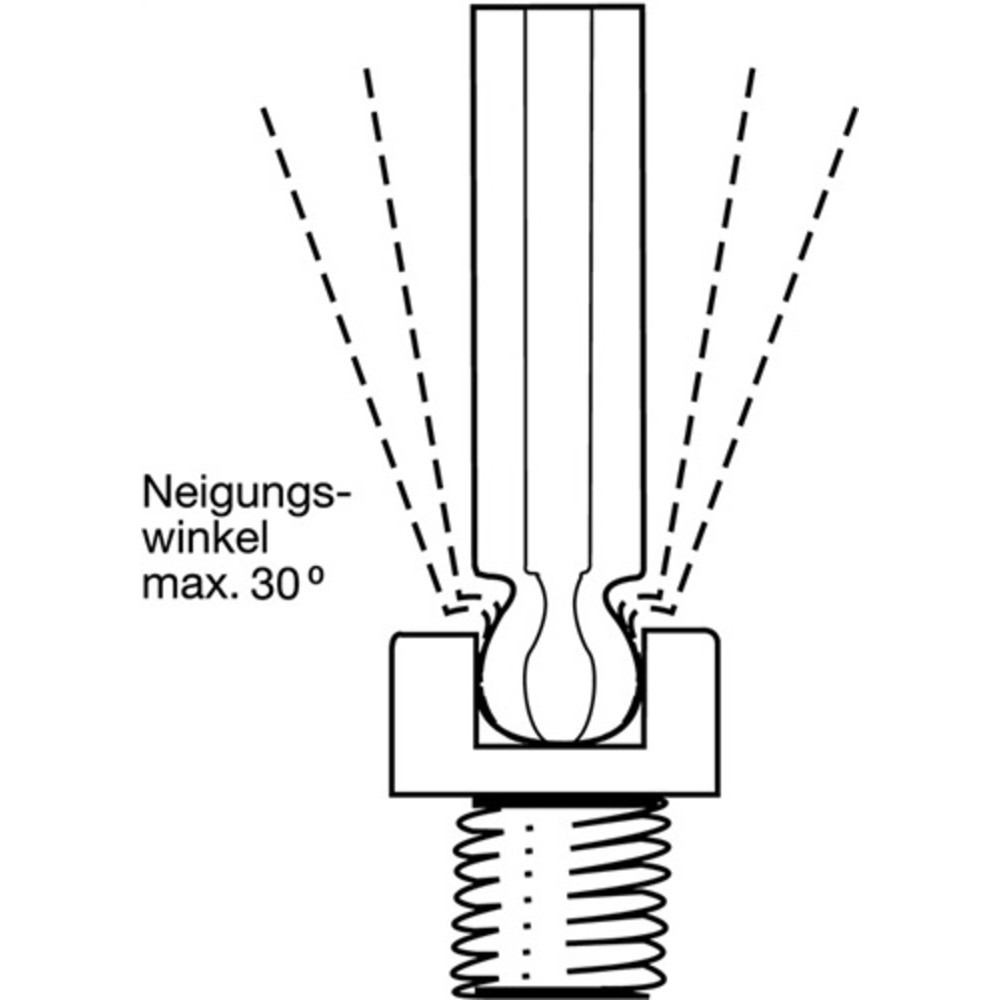 N° de l'image du produit 3 : Clé mâle coudée à six pans 369 ouv. de clé 8 mm long, tête sphérique 206 x 44 mm