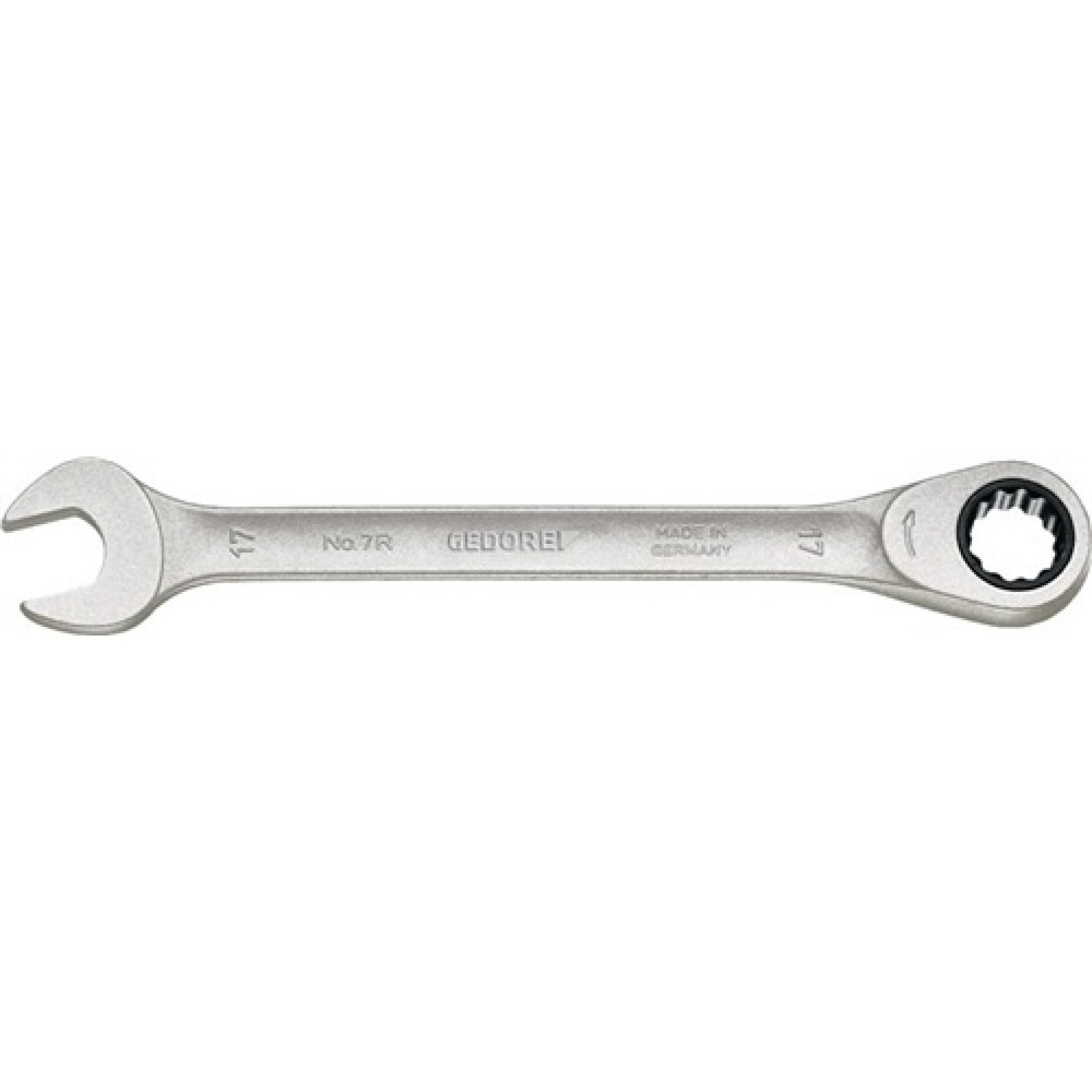 Illustration du produit: Clé mixte à cliquet 7 R ouv. de clé 8 mm L. 140 mm droit GEDORE