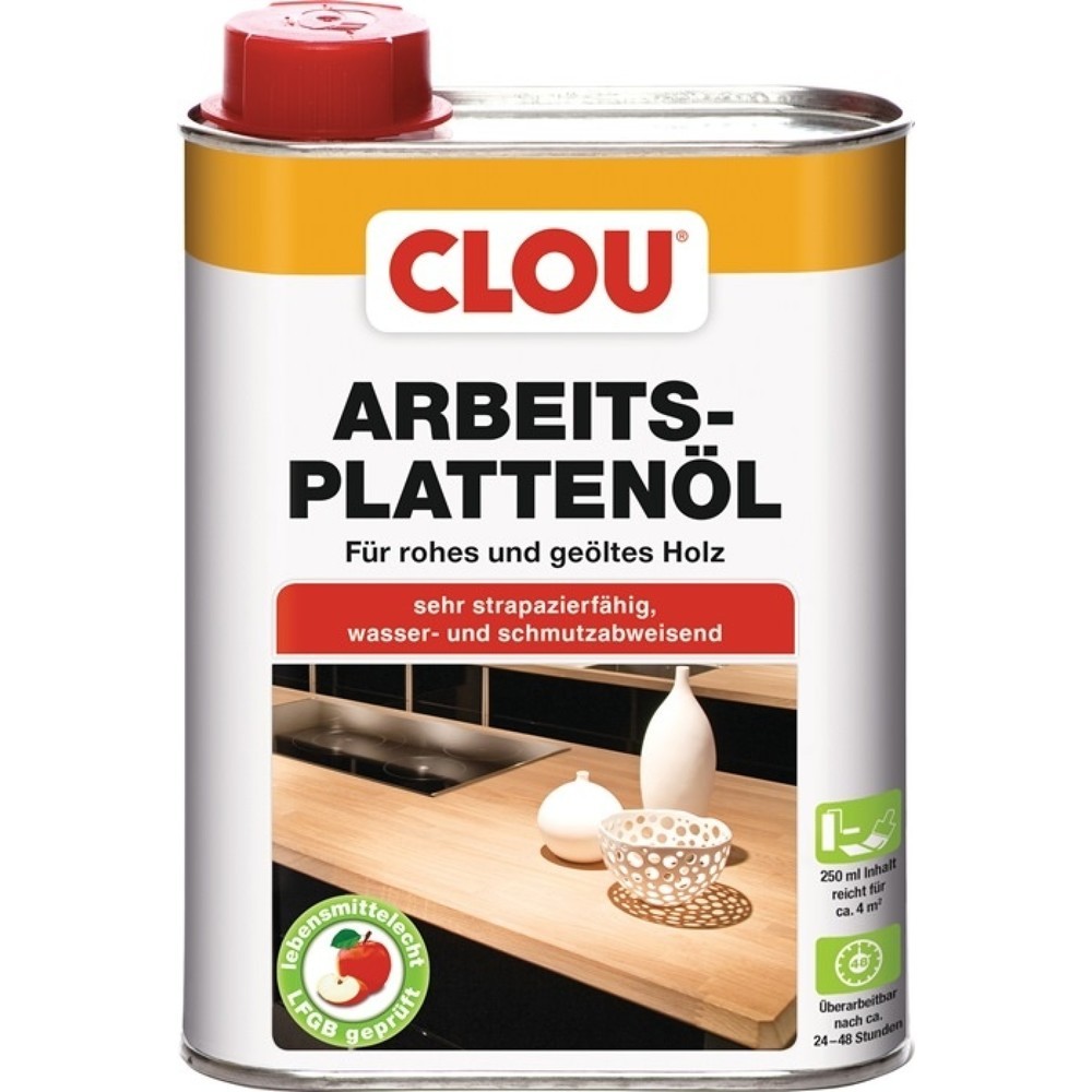 Produktabbildung: CLOU Arbeitsplattenöl, 250 ml, farblos, Dose