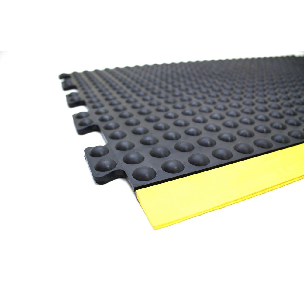 Número de imagen del producto 2: COBA Alfombrilla antifatiga Bubblemat Safety, pieza intermedia, An x Fo 600 x 900 mm, negra/amarilla