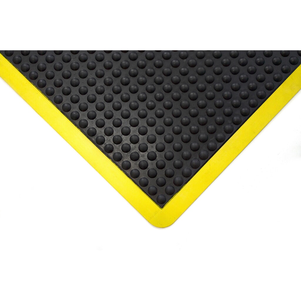 Produktabbildung Nr. 2: COBA Anti-Ermüdungsmatte Bubblemat Safety, BxL 600 x 900 mm, schwarz/gelb