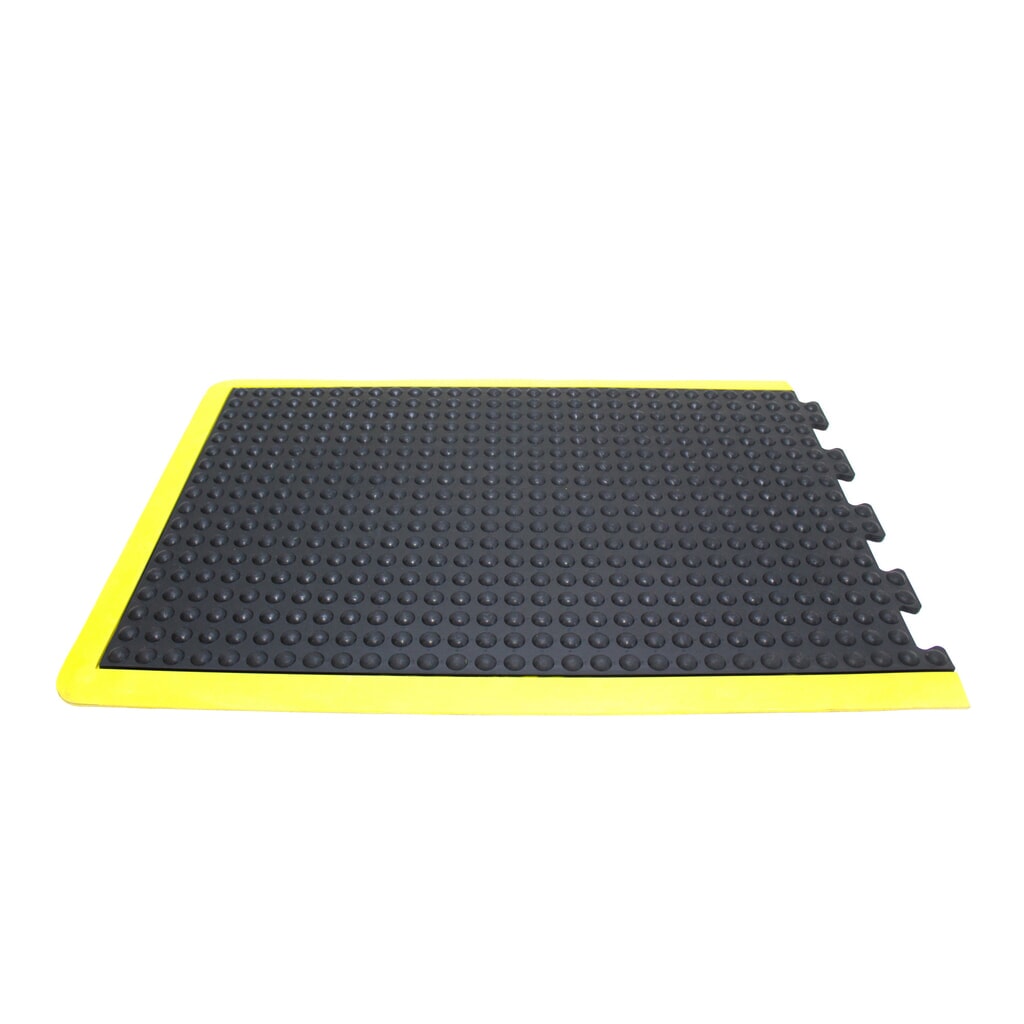 COBA Anti-Ermüdungsmatte Bubblemat Safety, Endstück, BxL 900 x 1.200 mm, schwarz/gelb Produktabbildung: COBA Anti-Ermüdungsmatte Bubblemat Safety, Endstück, BxL 900 x 1.200 mm, schwarz/gelb