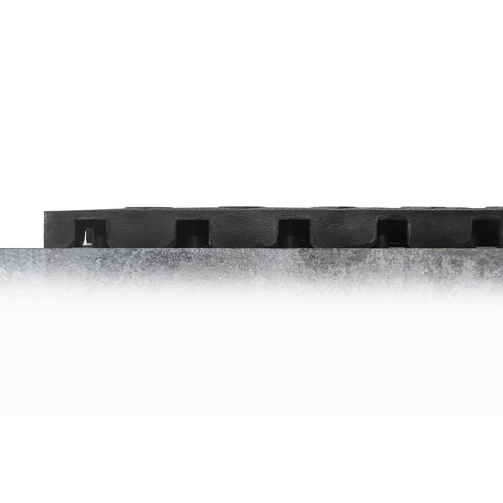 COBA Anti-Ermüdungsmatte Fatigue Lock Premium, gelocht, BxL 500 x 500 mm, schwarz Produktabbildung Nr. 2: COBA Anti-Ermüdungsmatte Fatigue Lock Premium, gelocht, BxL 500 x 500 mm, schwarz