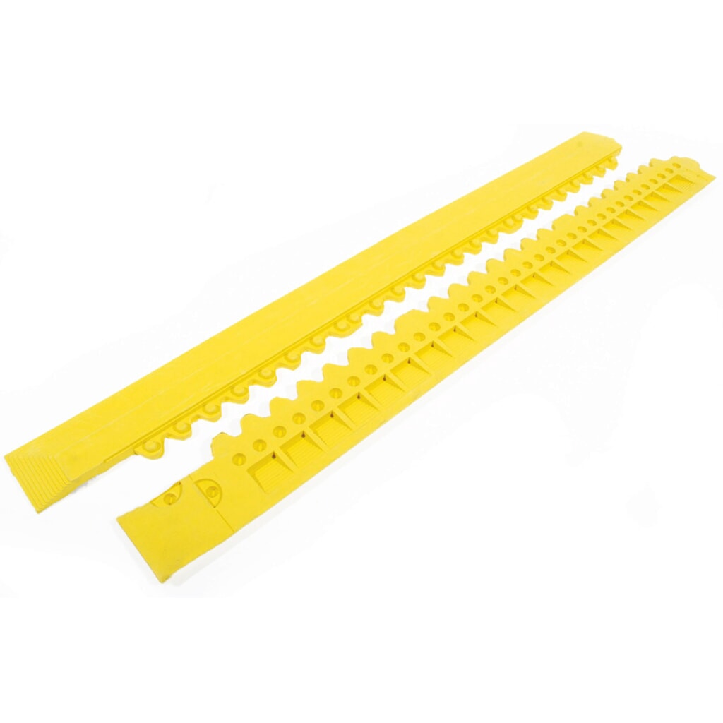 COBA Anti-Ermüdungsmatte Fatigue Step, Randleiste, Standard, männlich, gelb Produktabbildung: COBA Anti-Ermüdungsmatte Fatigue Step, Randleiste, Standard, männlich, gelb