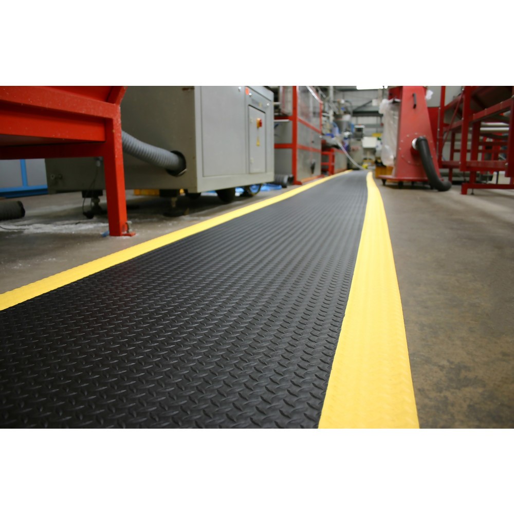 Produktabbildung Nr. 4: COBA Anti-Ermüdungsmatte Orthomat® Diamond, BxL 1.200 mm x lfm, schwarz/gelb