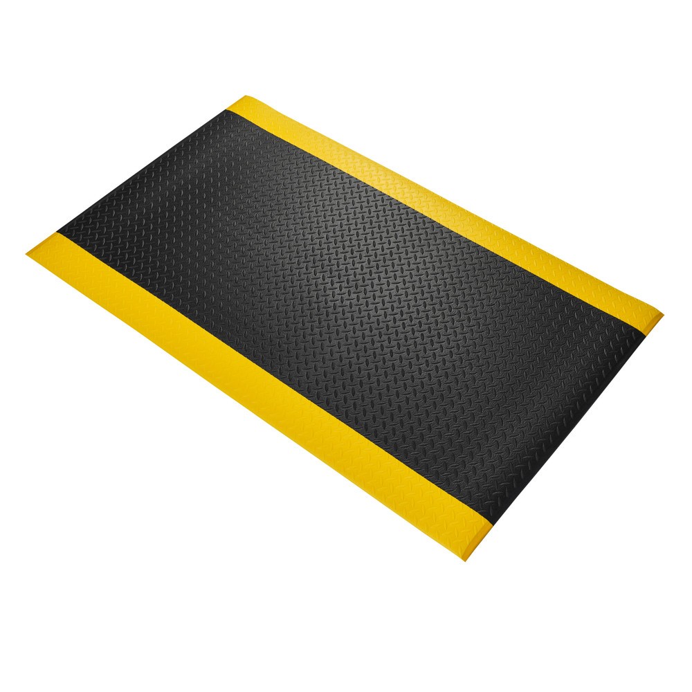 Produktabbildung Nr. 1: COBA Anti-Ermüdungsmatte Orthomat® Diamond, BxL 900 x 1.500 mm, schwarz/gelb
