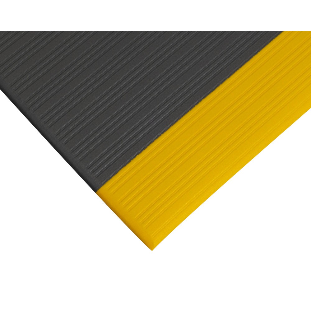 Produktabbildung Nr. 6: COBA Anti-Ermüdungsmatte Orthomat® Ribbed, 1-lagig, grau/gelb, BxL 1.200 x 18.300 mm