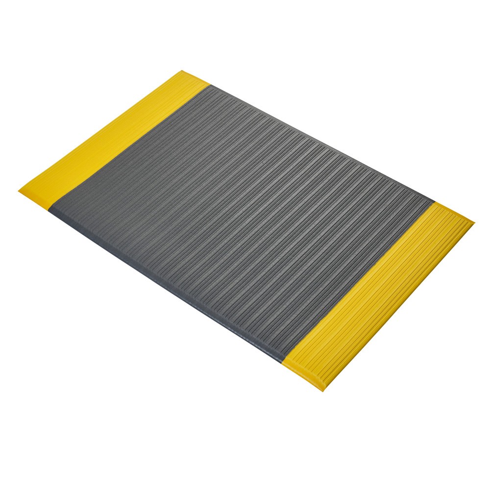 Produktabbildung Nr. 7: COBA Anti-Ermüdungsmatte Orthomat® Ribbed, 1-lagig, grau/gelb, BxL 1.200 x 18.300 mm