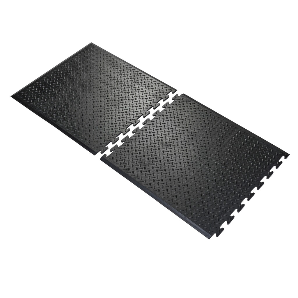 Produktabbildung Nr. 2: COBA Arbeitsplatzmatte Comfort-Lok, Endstück, BxL 700 x 800 mm, schwarz