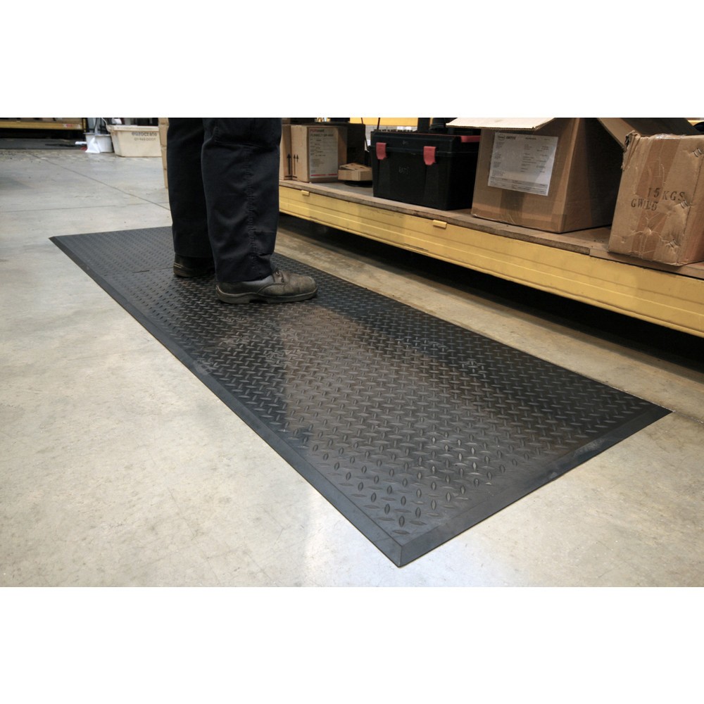 Produktabbildung Nr. 4: COBA Arbeitsplatzmatte Comfort-Lok, Endstück, BxL 700 x 800 mm, schwarz
