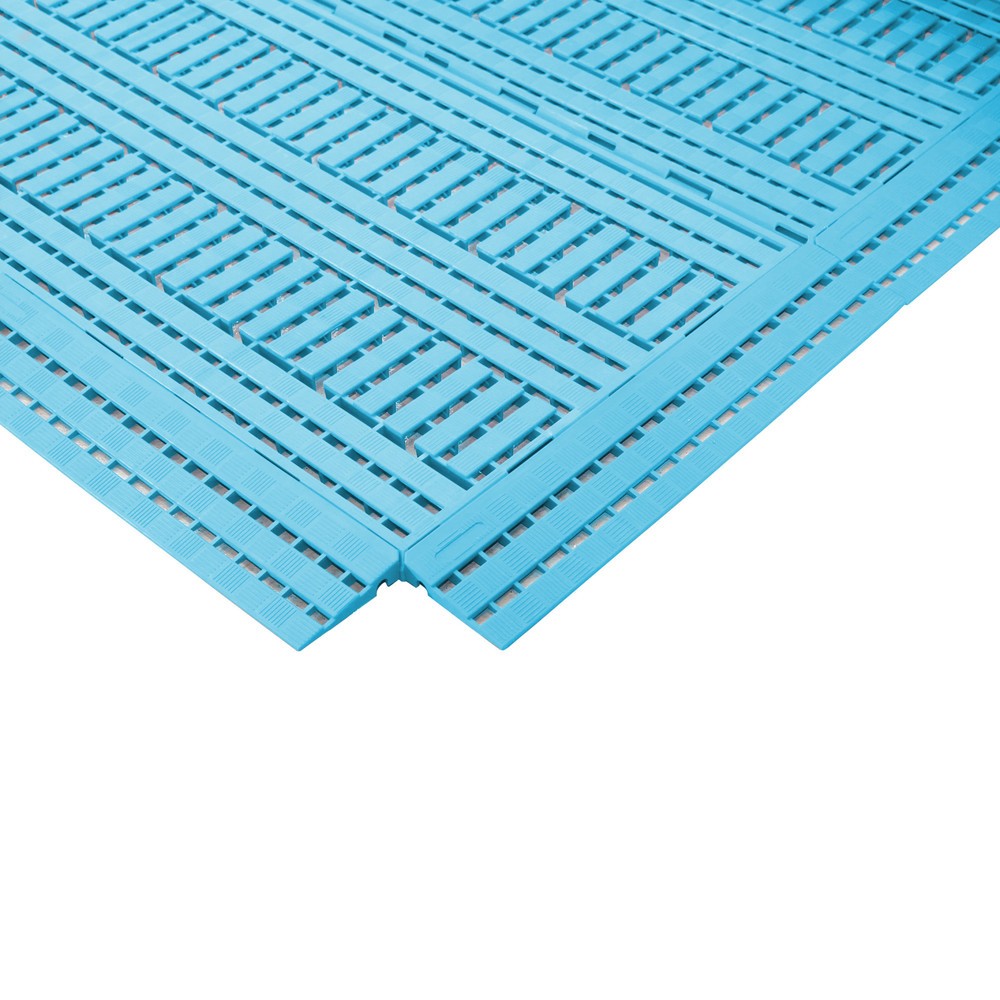Illustration du produit: COBA Baguette de bordure pour tapis pour poste de travail en PE, lxP 600 x 12 mm, bleue