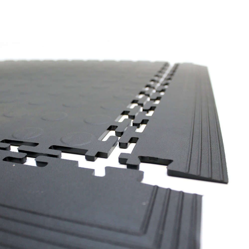 Obrázok výrobku: COBA Dlaždice Pupimple Effect PVC - Čierna š xD 500 x 500mm