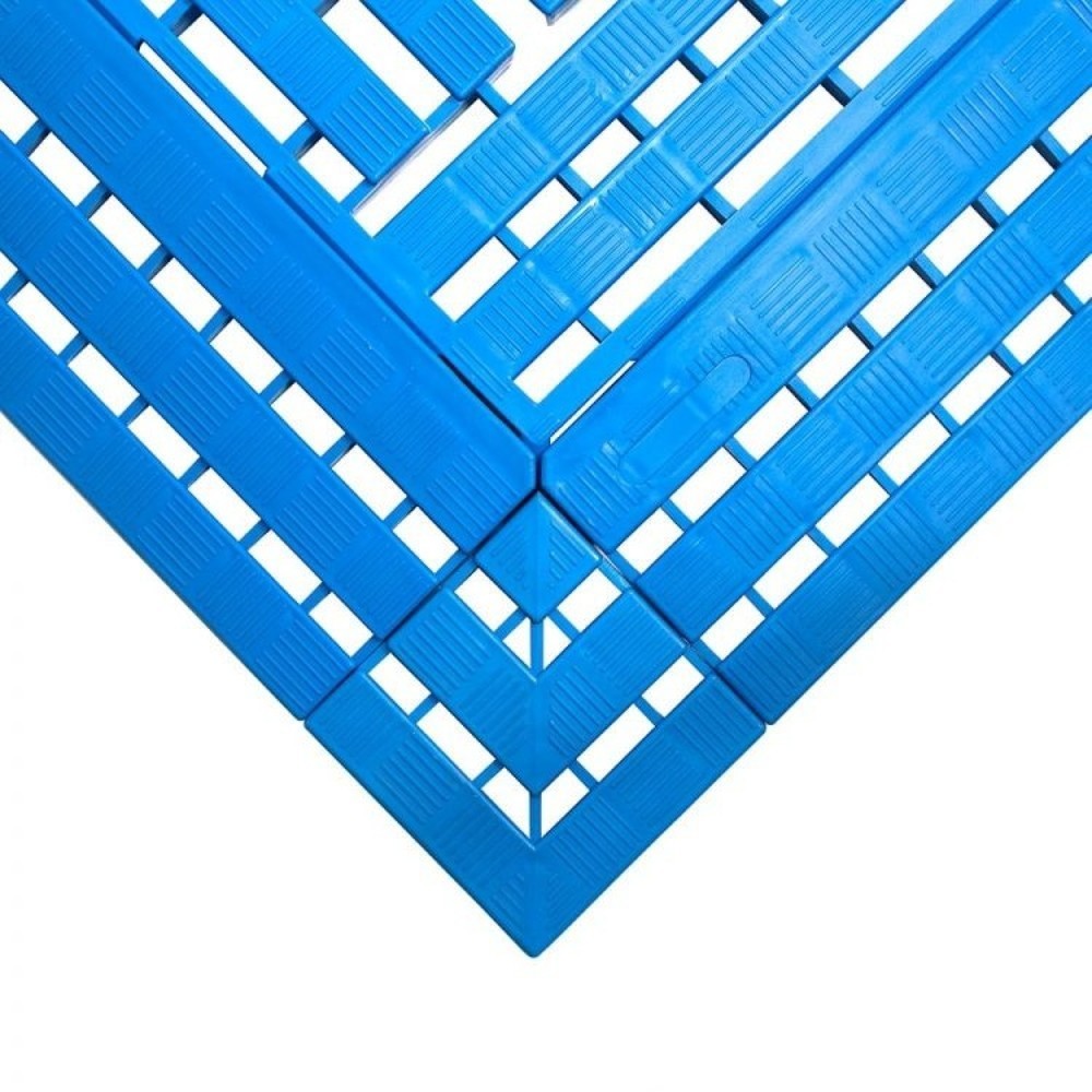 Illustration du produit: COBA Coin pour tapis pour poste de travail en PE, lxP 112 x 112 mm, bleu