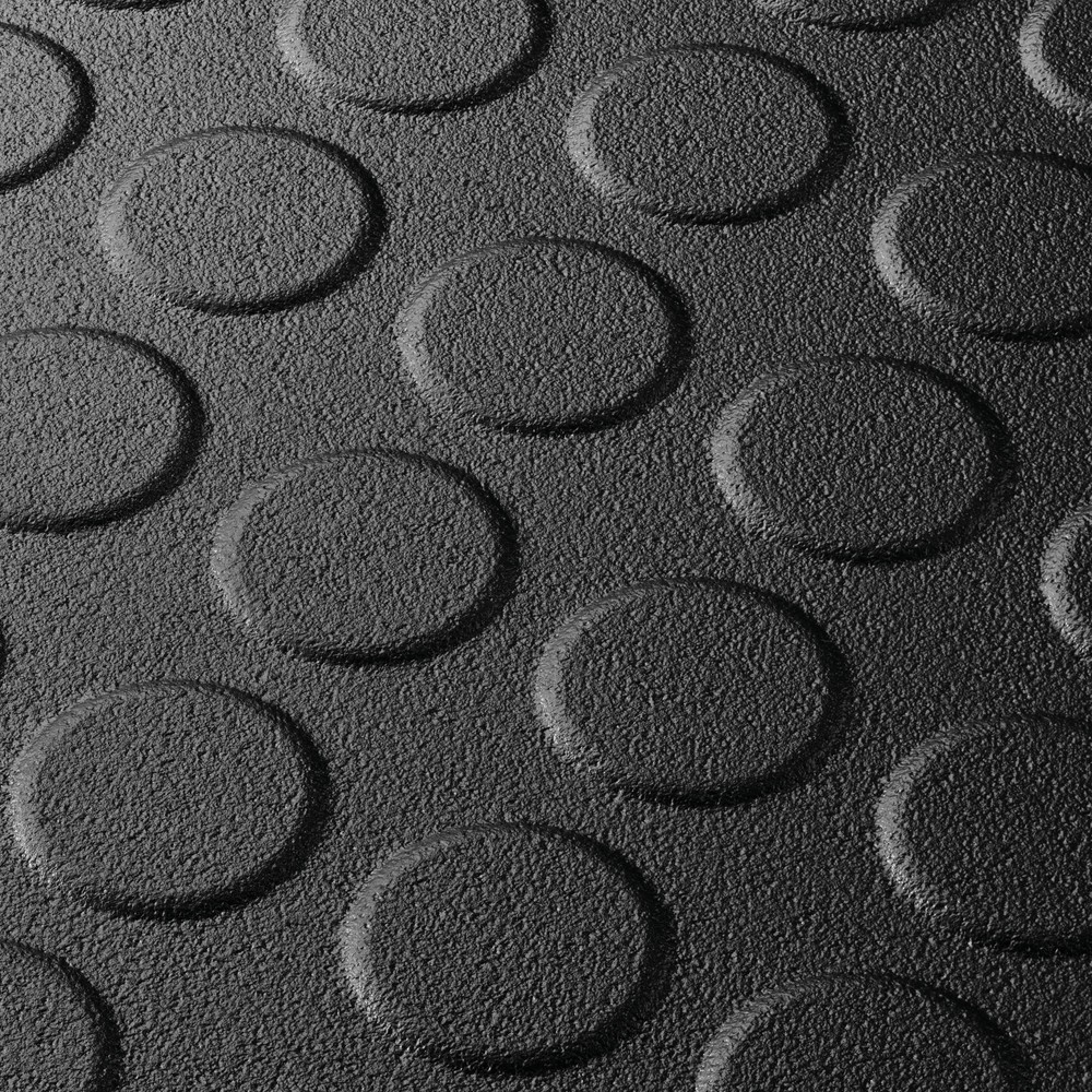 N° de l'image du produit 4 : COBA Dalle de sol en PVC, aspect picots, lxP 500 x 500 mm, noir