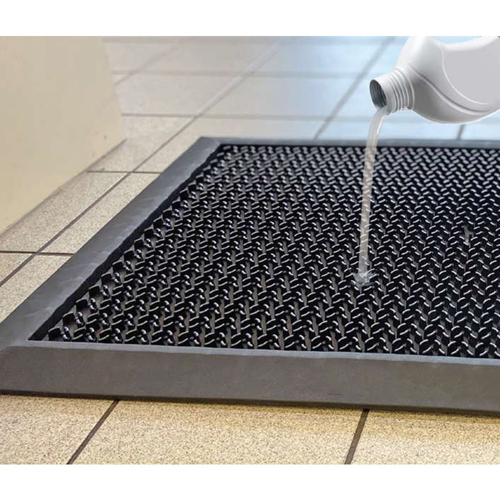 Číslo obrázka výrobku 4: COBA Dezinfekčná rohož HygiWell, objem 1,75 l, š × h 800 × 550 mm, čierna