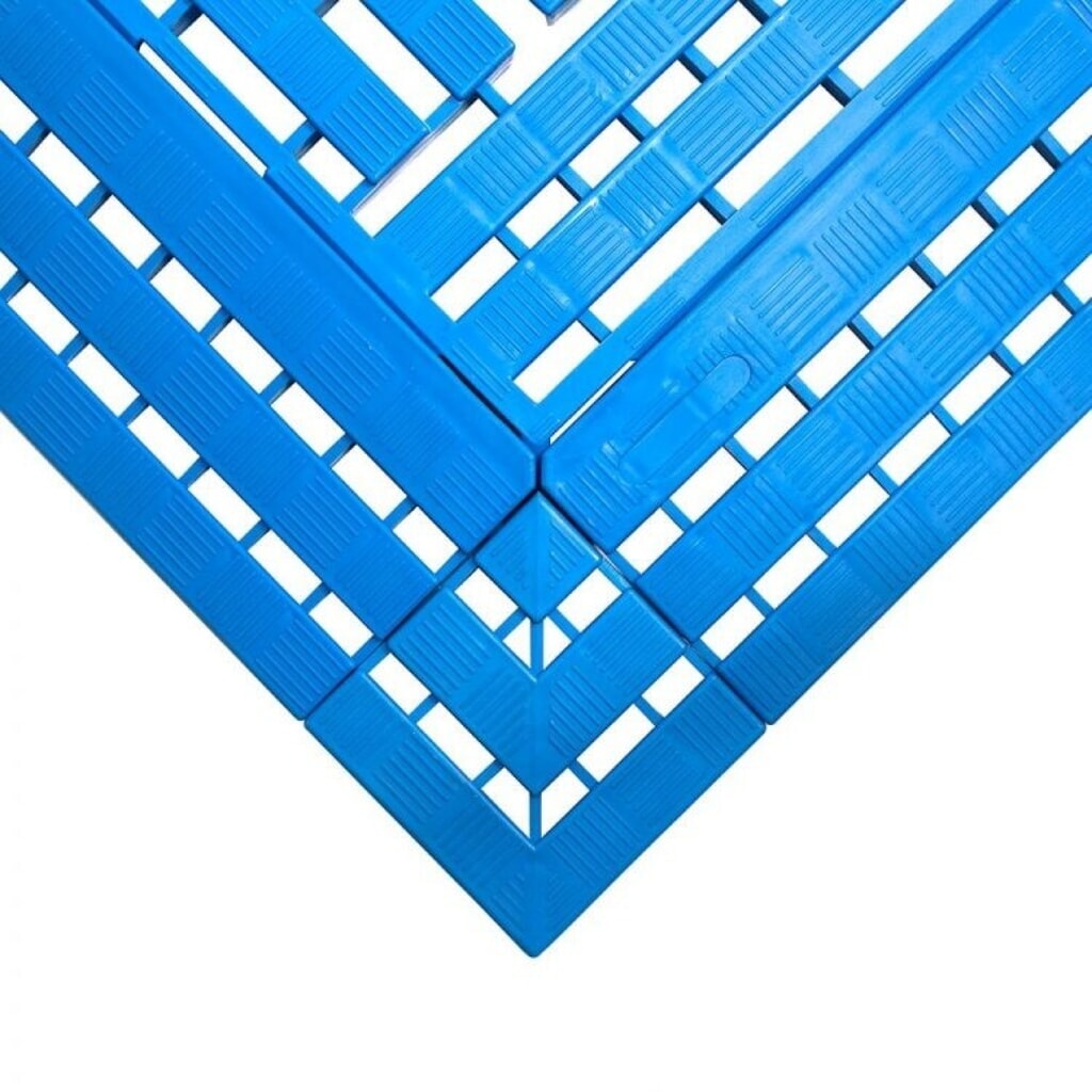 COBA Ecke für Arbeitsplatzmatte aus PE, BxL 112 x 112 mm, blau Produktabbildung Nr. 1: COBA Ecke für Arbeitsplatzmatte aus PE, BxL 112 x 112 mm, blau