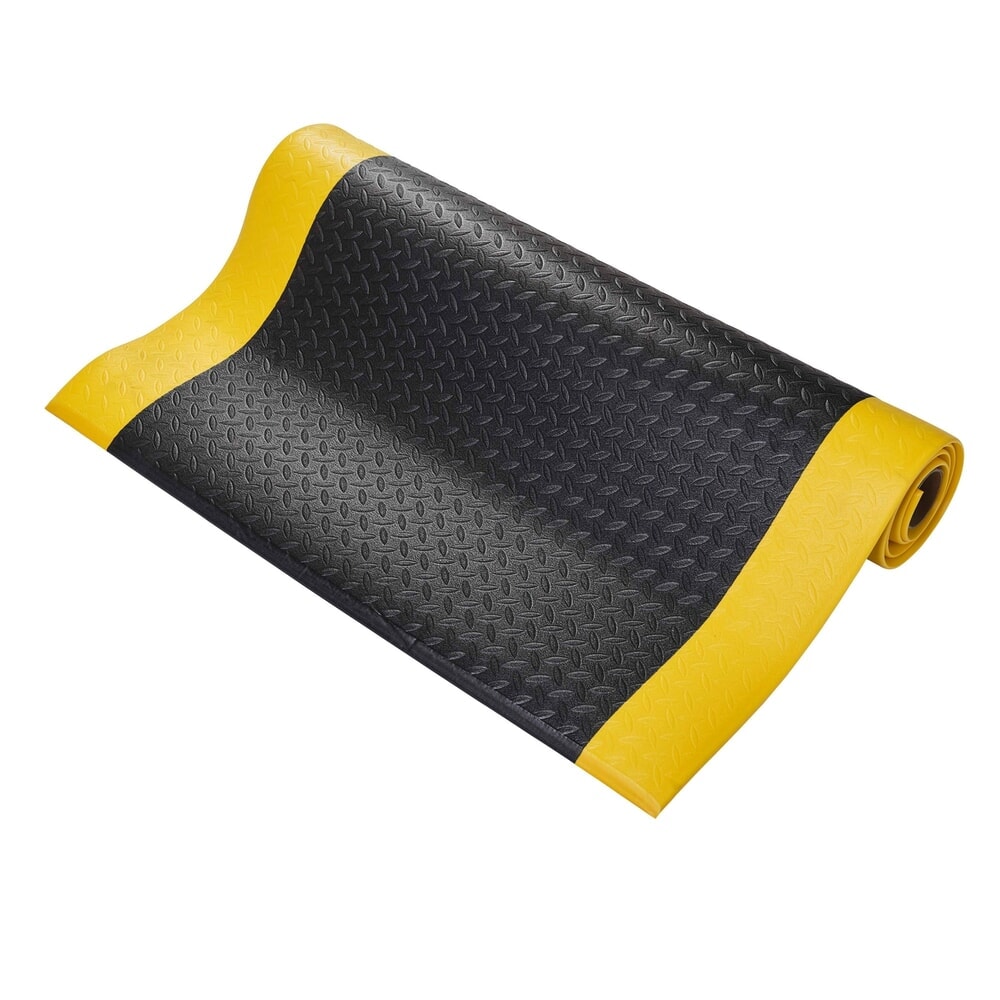 Zdjęcie produktu nr 1: COBA Mata przeciwzmęczeniowa Orthomat® Diamond, szer. x gł. 1200 mm x 18,3 m, kolor czarny/żółty