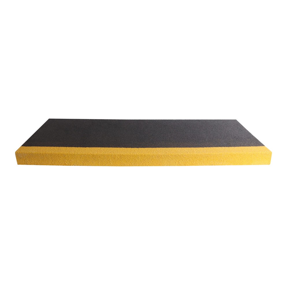 Número de imagen del producto 2: COBA Perfil antideslizante para peldaños COBAGRiP® Stair Tread, H x A x F 5,5 x 750 x 345 mm, negro/amarillo