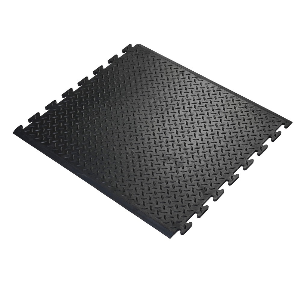 Obrázok výrobku: COBA Pracovná rohož Comfort-Lok, stredový kus, š × h 700 × 800 mm, čierna