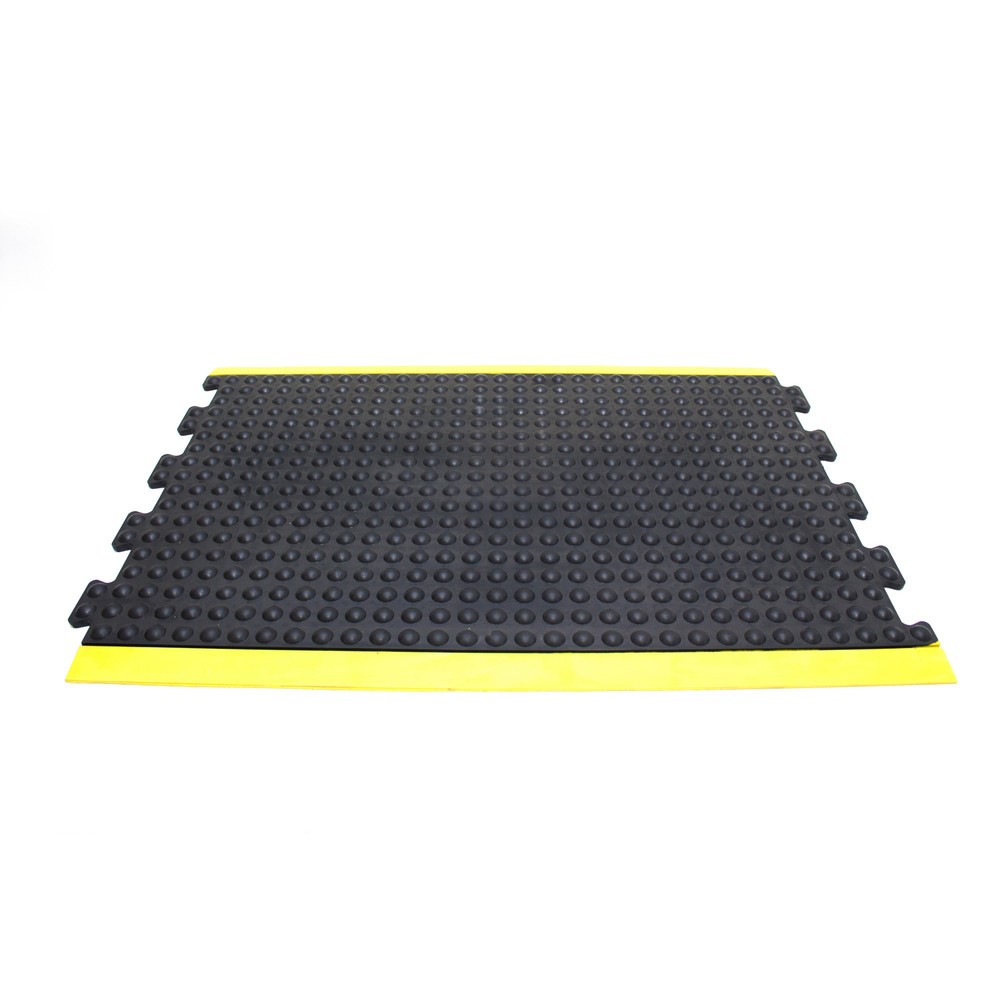 Obrázok výrobku: COBA Protiúnavová rohož Bubblemat Safety, stredový kus, š × h 600 × 900 mm, čierno-žltá