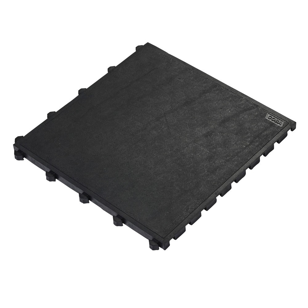 Obrázek produktu: COBA Protiúnavová rohož Fatigue Lock Premium, neděrovaná, ŠxH 500 x 500 mm, černá