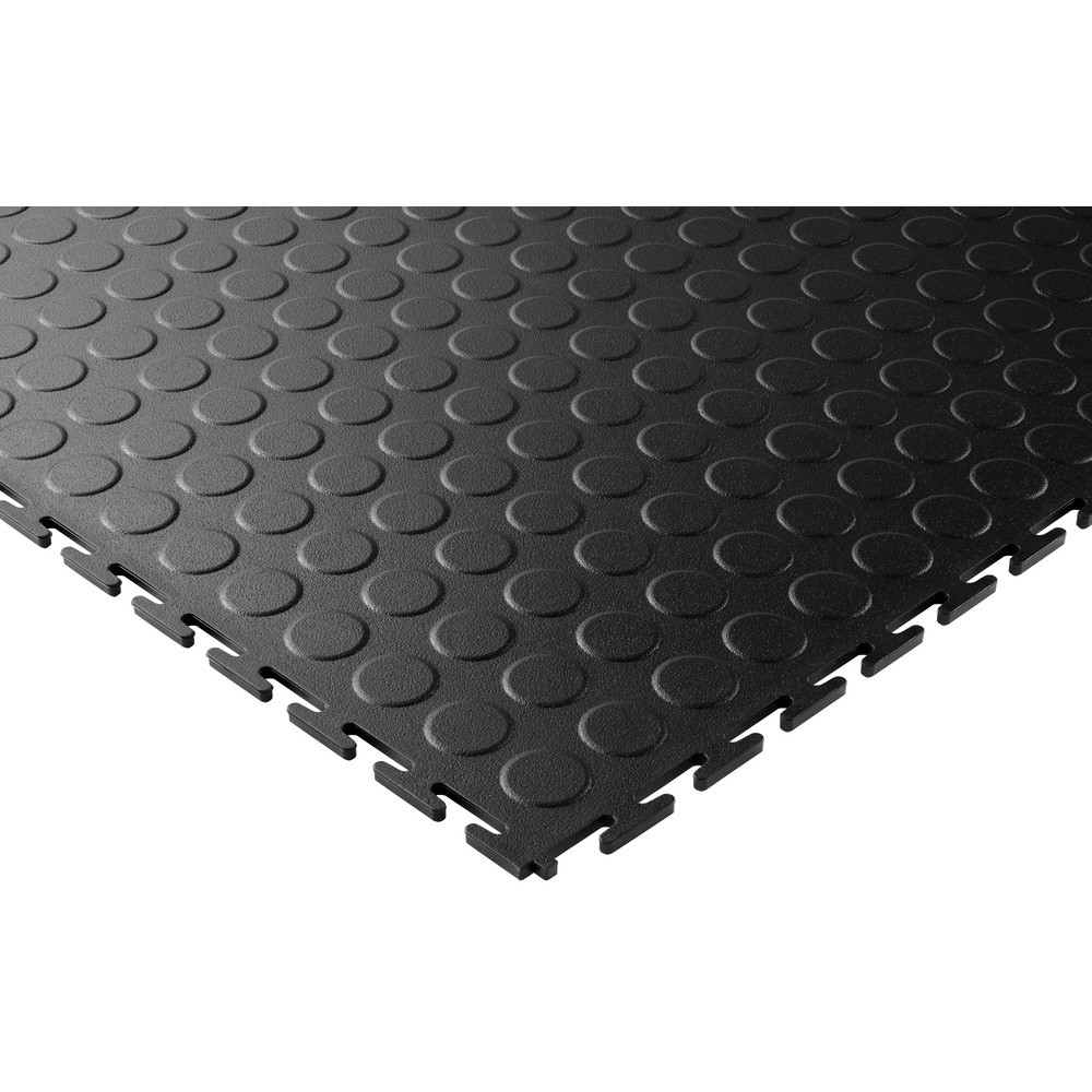 Číslo obrázka výrobku 2: COBA Dlaždice Pupimple Effect PVC - Čierna š xD 500 x 500mm