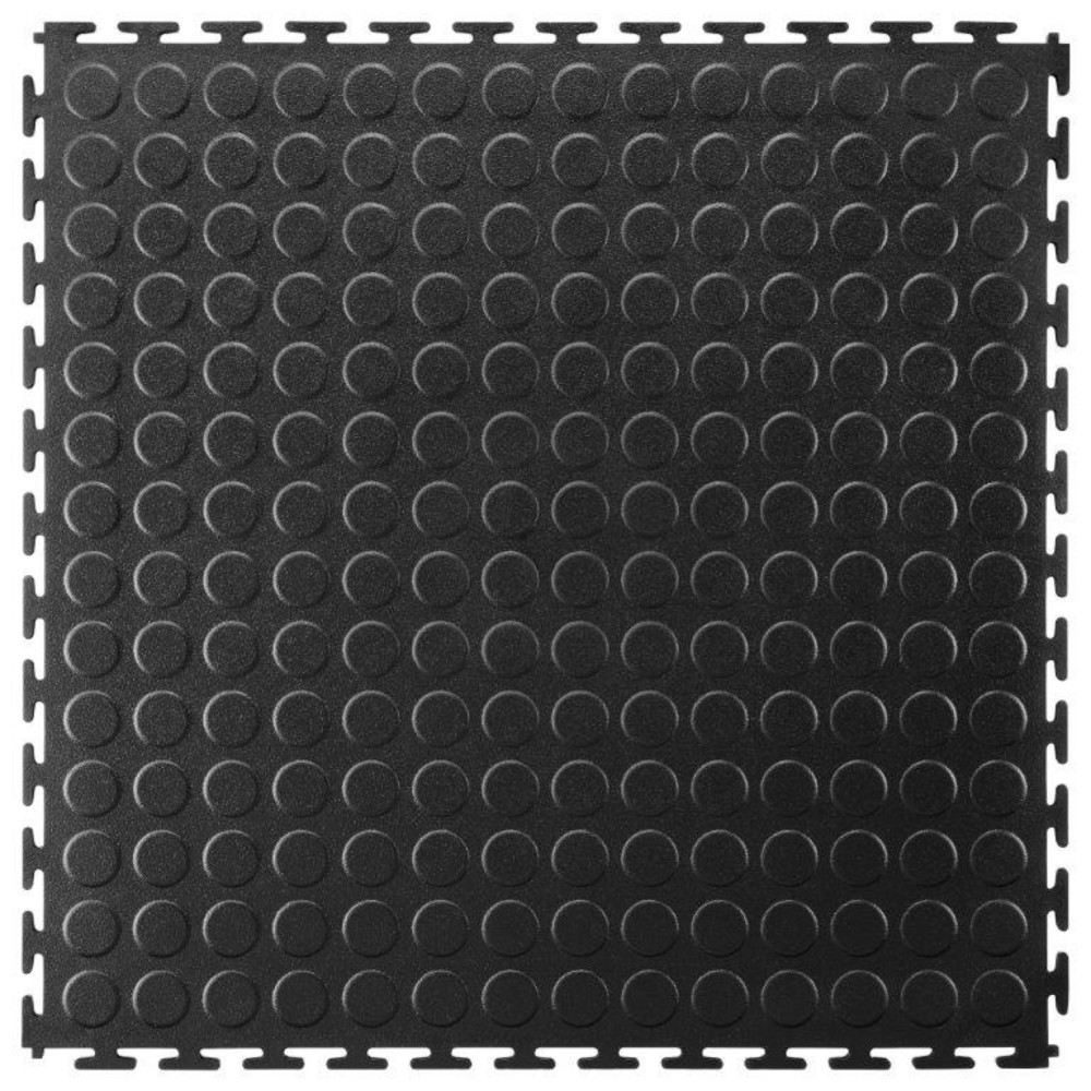 Číslo obrázka výrobku 3: COBA Dlaždice Pupimple Effect PVC - Čierna š xD 500 x 500mm