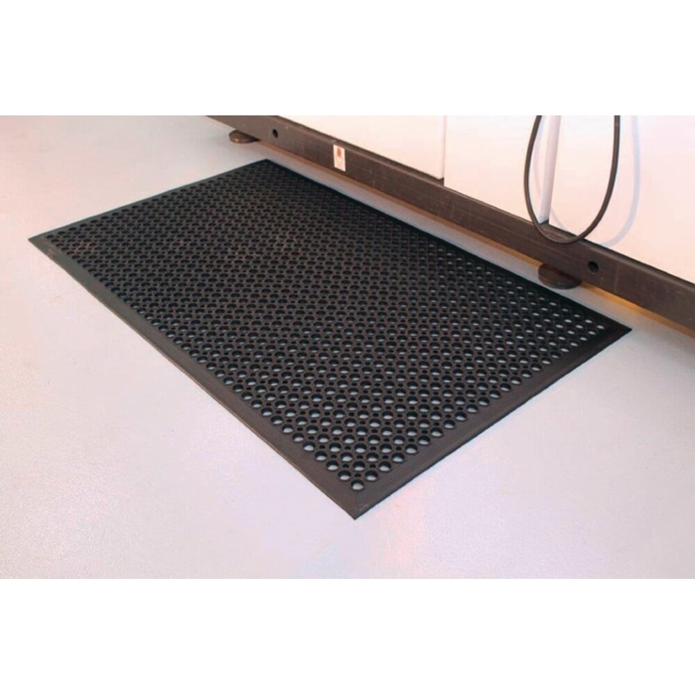 N° de l'image du produit 3 : Revêtement de sol pour poste de travail COBA, noir caoutchouc, tapis prêt à l'emploi L 1 500 x l 900 x E 10 mm