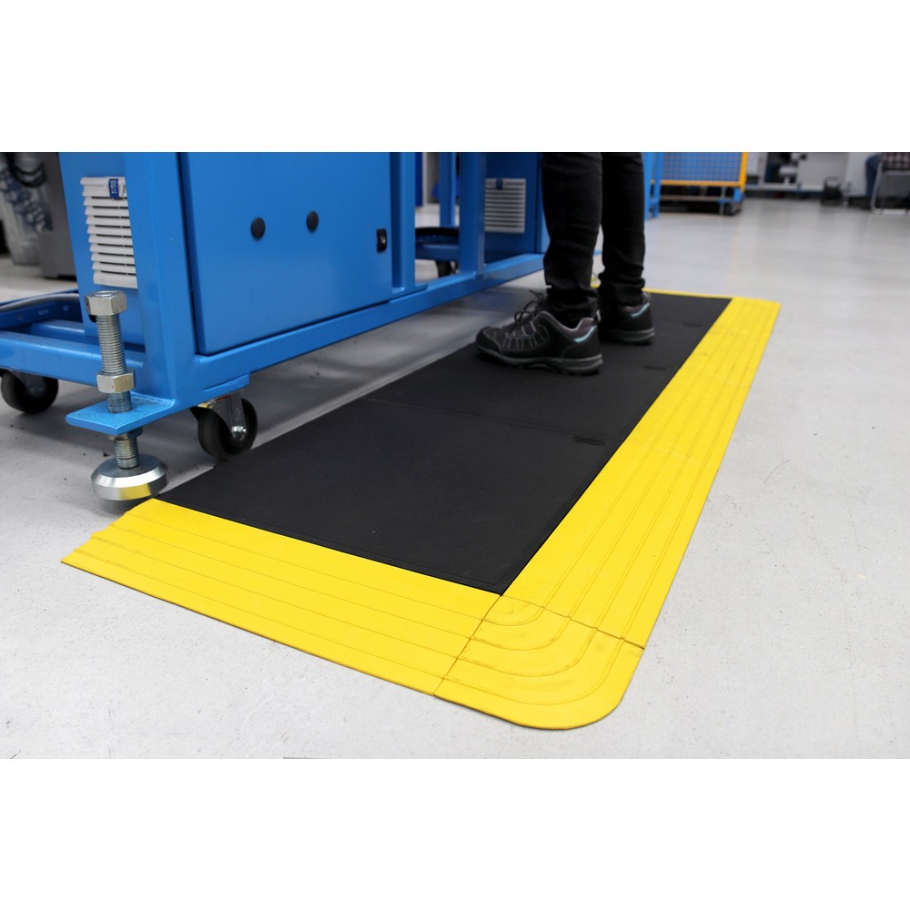 N° de l'image du produit 3 : COBA Tapis anti-fatigue Fatigue Lock Premium, plein, lxP 500 x 500 mm, noir