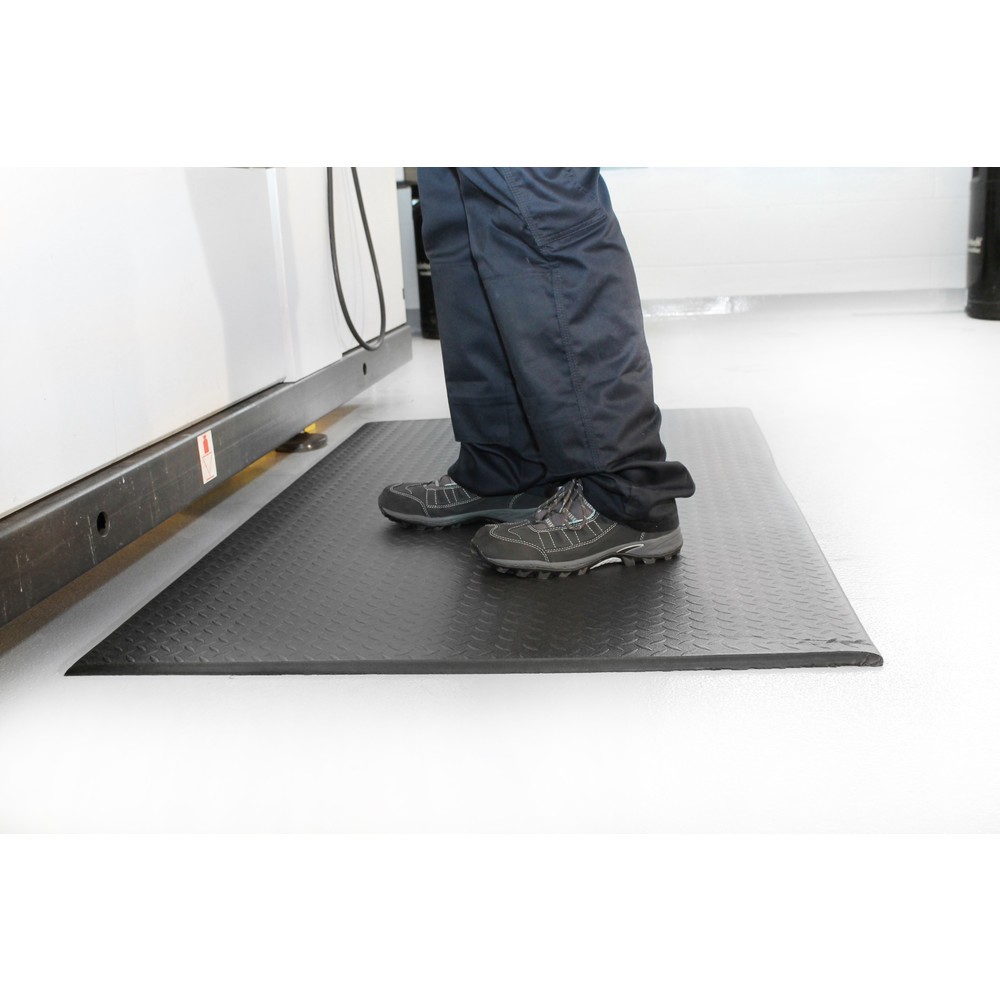 N° de l'image du produit 4 : COBA Tapis anti-fatigue Orthomat® Diamond, lxP 900 x ml mm, noir