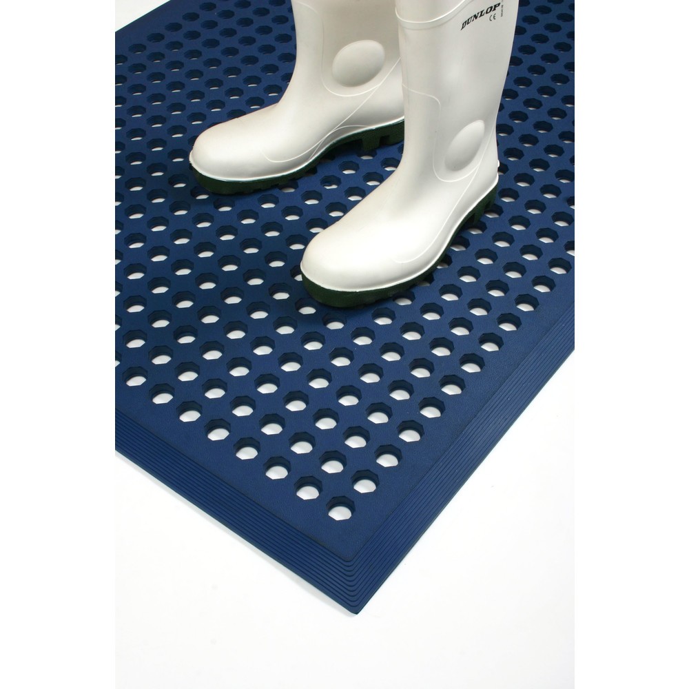 N° de l'image du produit 4 : COBA Tapis antidérapant Worksafe, lxP 900 x 1 500 mm, bleu