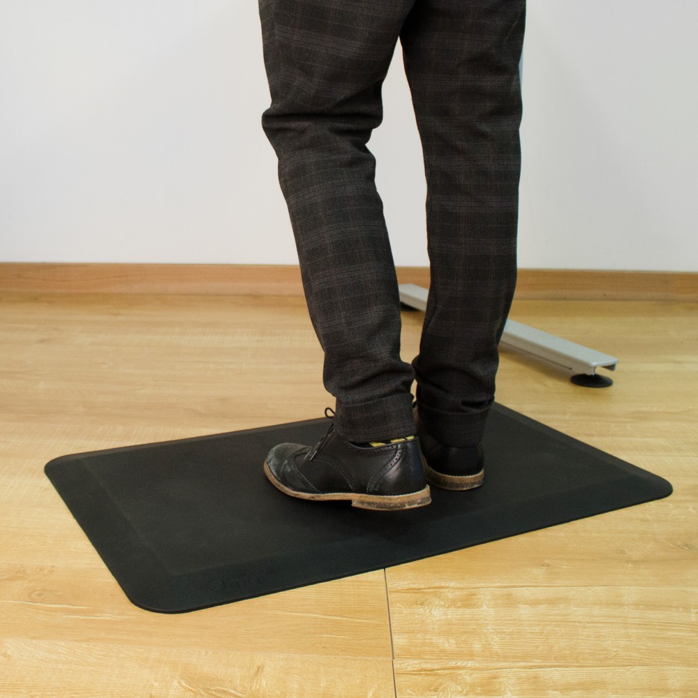 N° de l'image du produit 3 : COBA Tapis ergonomique en PU, lxP 500 x 800 mm, noir