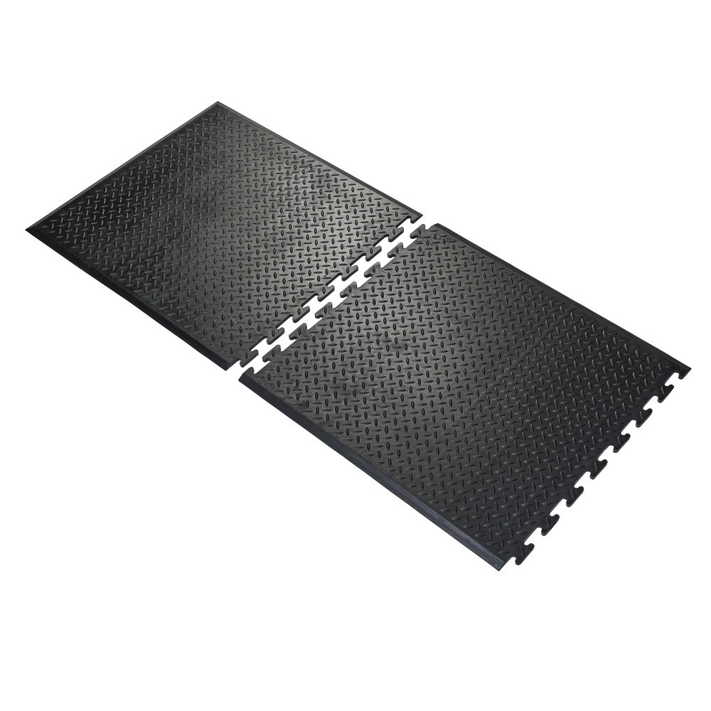Immagine del prodotto n. 2: COBA Tappeto per postazione di lavoro Comfort-Lok, pezzo terminale, LxP 700 x 800 mm, nero