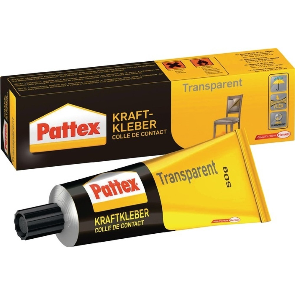 Illustration du produit: Colle forte transparent -40 degr. C à +70 degr. C 50 g tube PATTEX