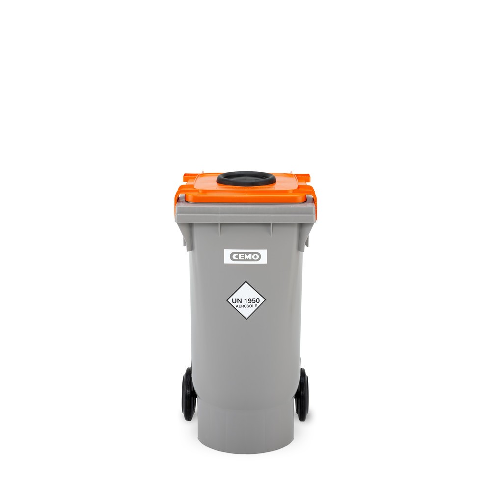 N° de l'image du produit 5 : Collecteur pour bombes aérosols CEMO, 120 litres
