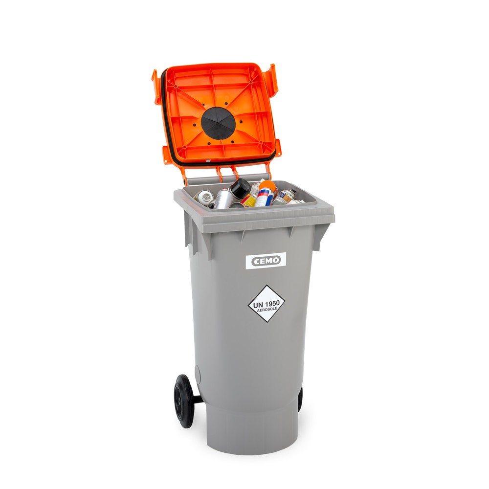 N° de l'image du produit 8 : Collecteur pour bombes aérosols CEMO, 120 litres