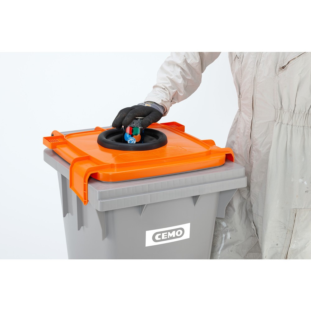 N° de l'image du produit 9 : Collecteur pour bombes aérosols CEMO, 120 litres