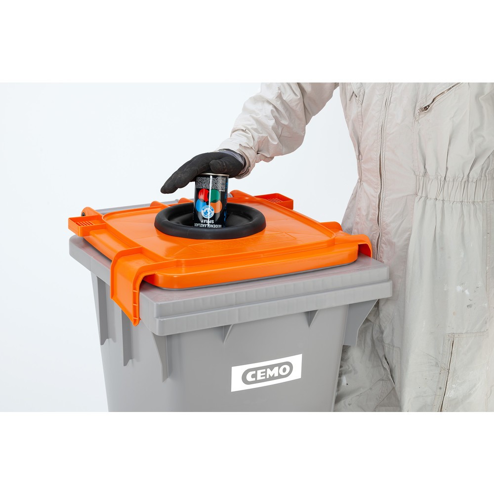 N° de l'image du produit 10 : Collecteur pour bombes aérosols CEMO, 120 litres